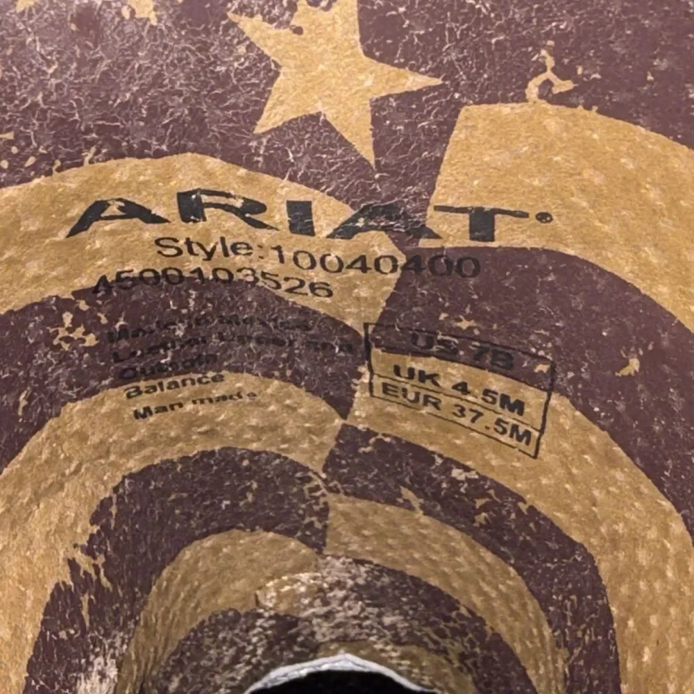 Ariat Women Patriot Crackled American Flag Western Cowboy Boots size 7B EU 37.5 - Picture 9 of 12